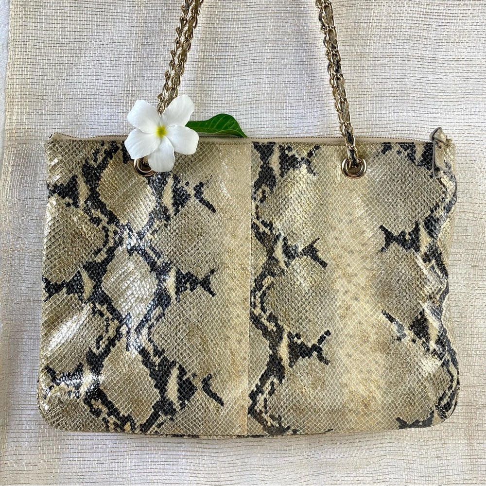 Dkny Leather Python Print Bag. - image 2